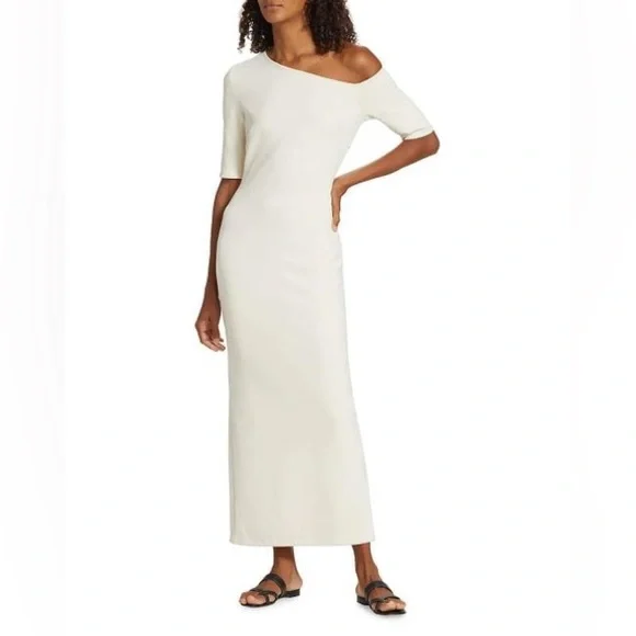 open lace back dress Rosetta Getty | Twist Cape Maxi Dress | M
